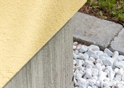 Hemma hos Åsa och Viktor detaljer hus sockel, AChoice stenhus