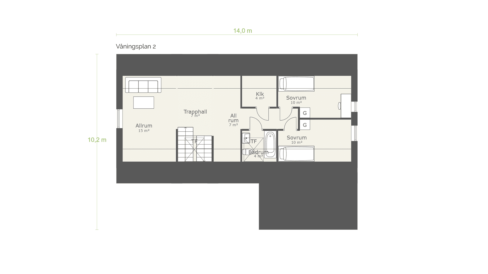 Modern 02 Planlösning Plan 2