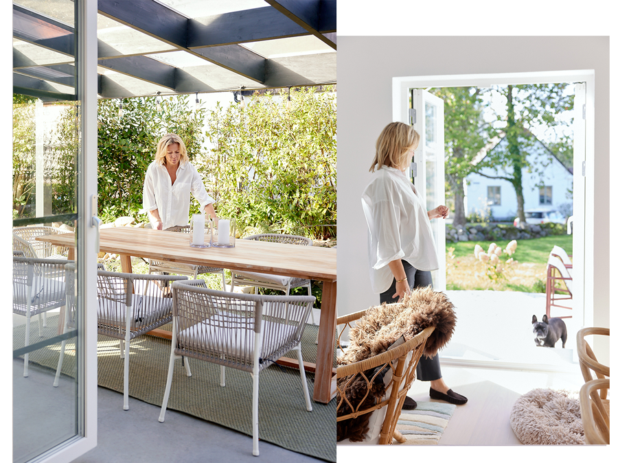 mysig uteplats hus